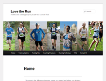Tablet Screenshot of lovetherun.com.au